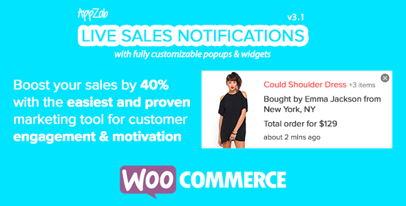 Woocommerce Live Sales Benachrichtigungen, Live Sales Feed, Aktuelle Bestellbenachrichtigungen